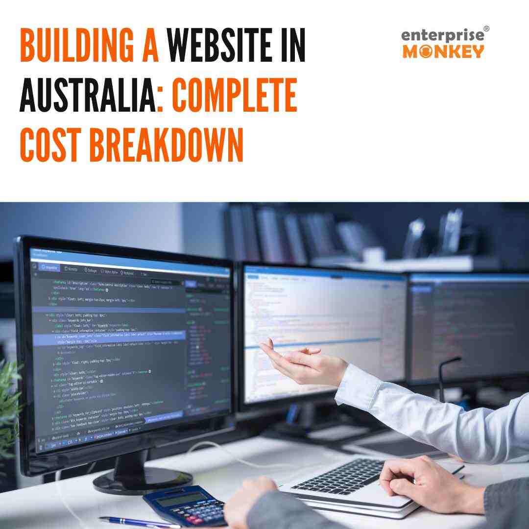 Cost of website development in Australia.