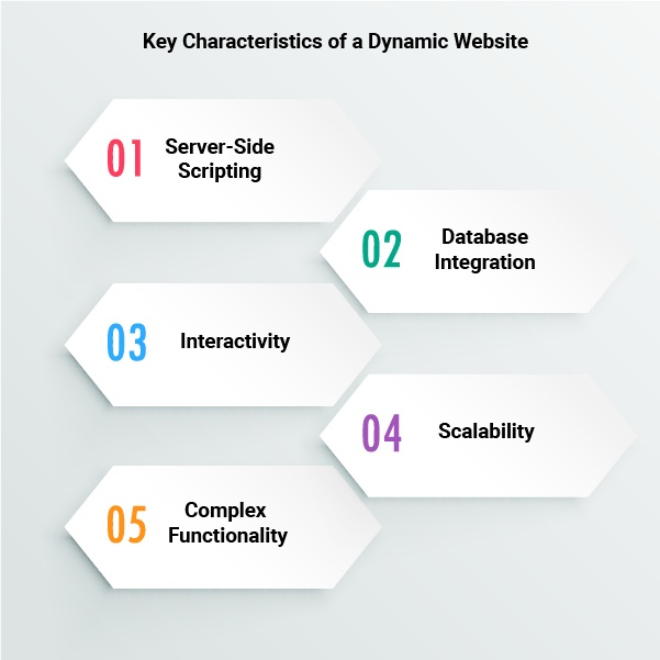 key characteristics of dynamic website